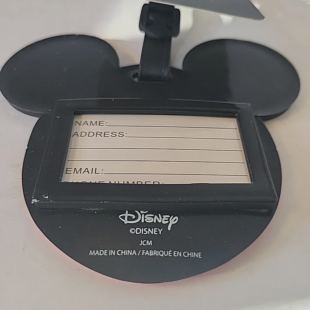 Disney Mickey Mouse Luggage Tags Set Of 3 NWT